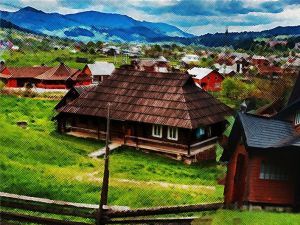 Чудеса України, про які ви не знали. Гуцульські хати-ґражди серед гір у Криворівні