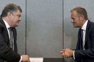 Призвал лидеров ЕС осудить агрессивные действия РФ: Порошенко встретился с Туском