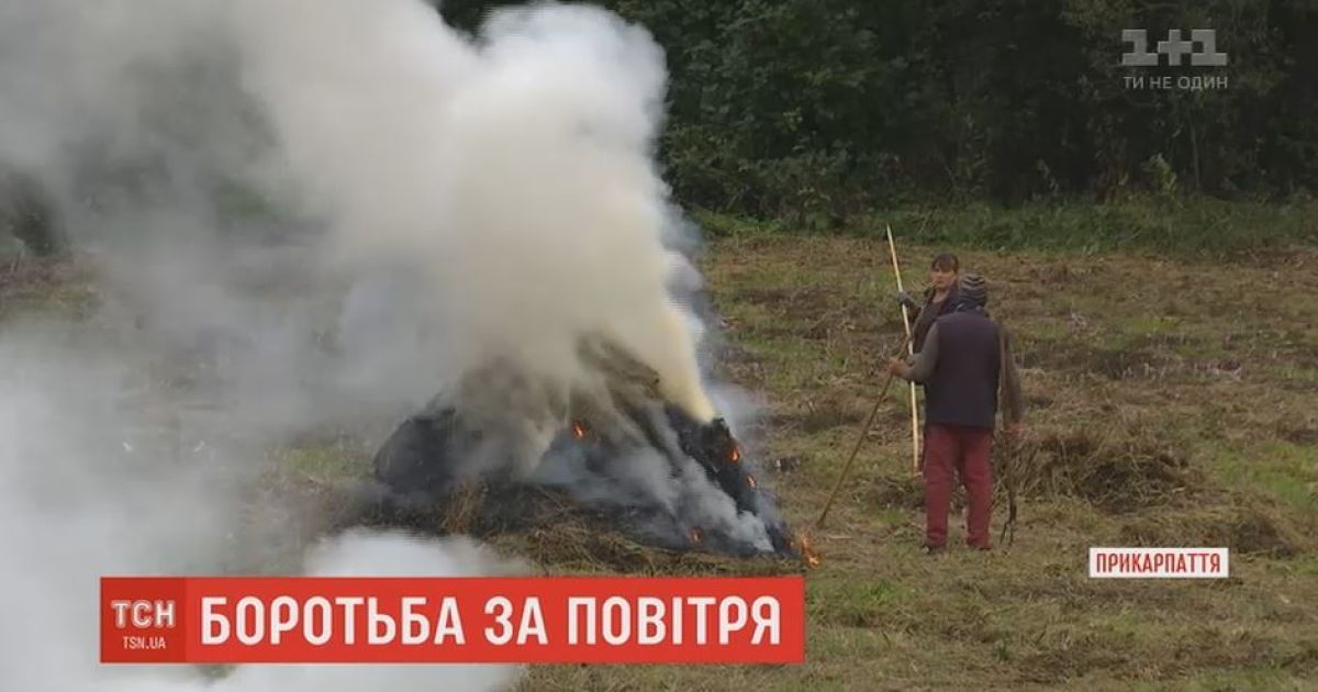 Активист из столицы "воюет" с жителями карпатских сел из-за сжигания мусора