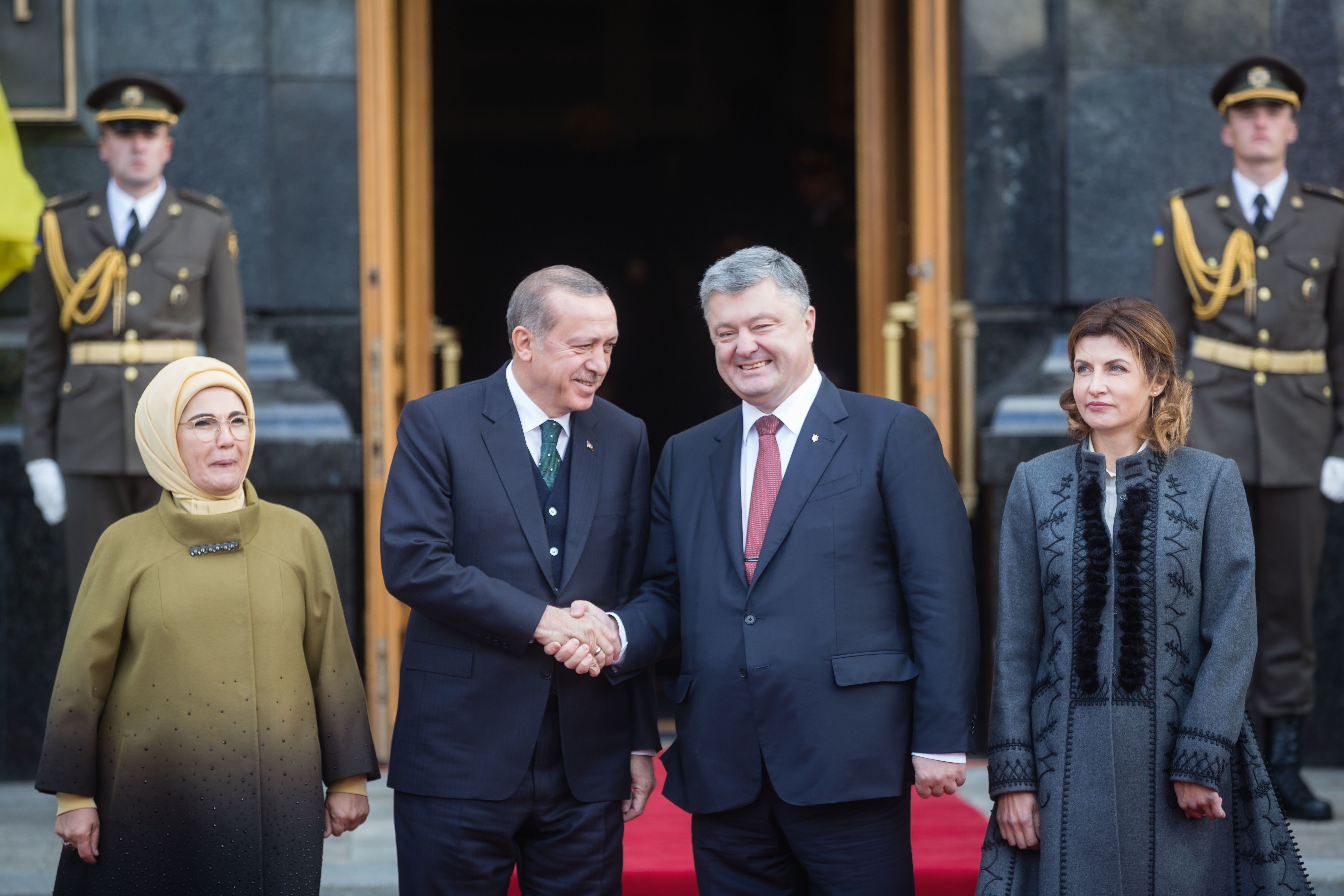 Марина Порошенко, Петр Порошенко, Тайип Эрдоган, Эмине Эрдоган_2