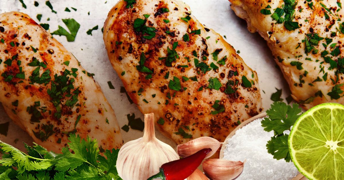 Курица по кинзовым мотивам