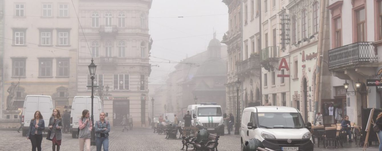 У п'ятьох містах України забрудненість повітря перевищила норму
