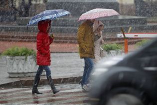 Вінницю після буревію засипало мокрим снігом