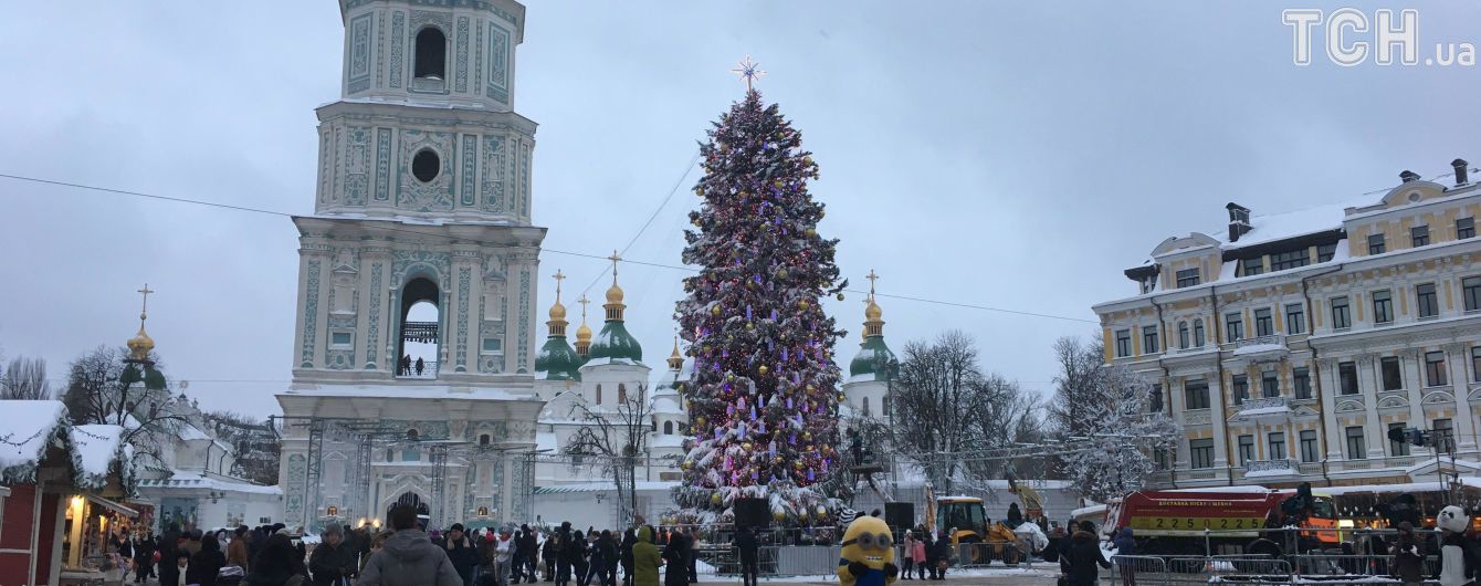 Украина встретила Новый 2018-й год
