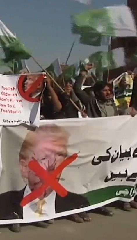 Твіт розбрату. Перший цього року допис Трампа у мікроблозі спричинив протести у Пакистані