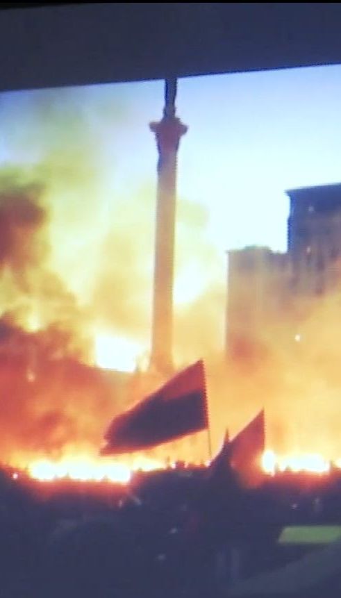 Криваве Водохреще: на Майдані вшанували перших загиблих у січні 2014 року