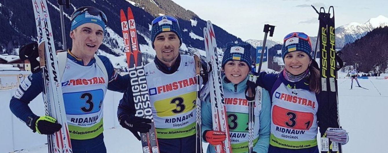 Українці стали чемпіонами у змішаній естафеті чемпіонату Європи з біатлону