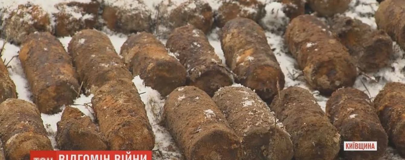 Біля траси Києва виявили склад артснарядів часів Другої світової війни