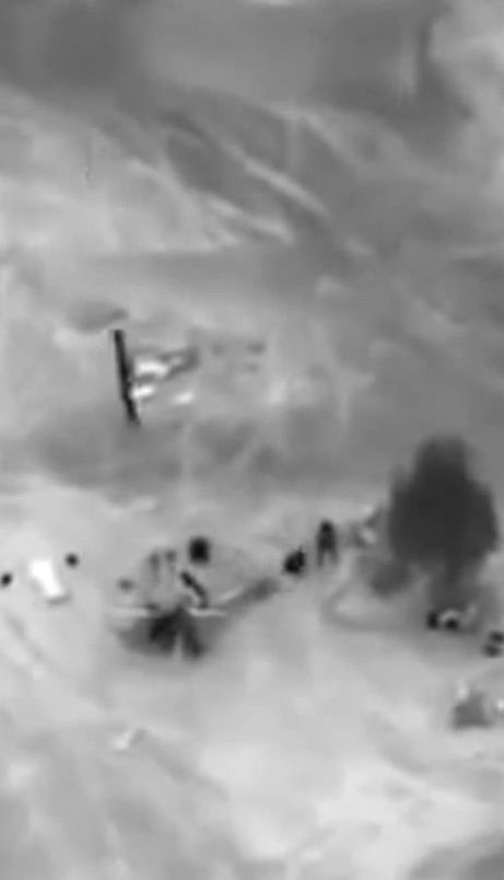 Американские военные обнародовали видео авиаудара в Сирии, во время которого погибли российские наемники