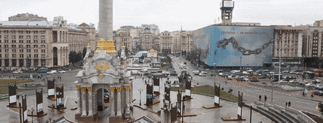 Тут була Революція. Який вигляд мав Київ під час та після Євромайдану