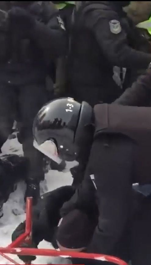Мітингувальники побилися із поліцейськими під час демонстрації під ВР