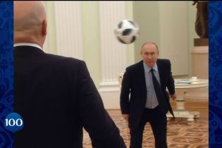 100 днів до старту ЧС-2018. Путін почеканив м’яч разом з президентом ФІФА