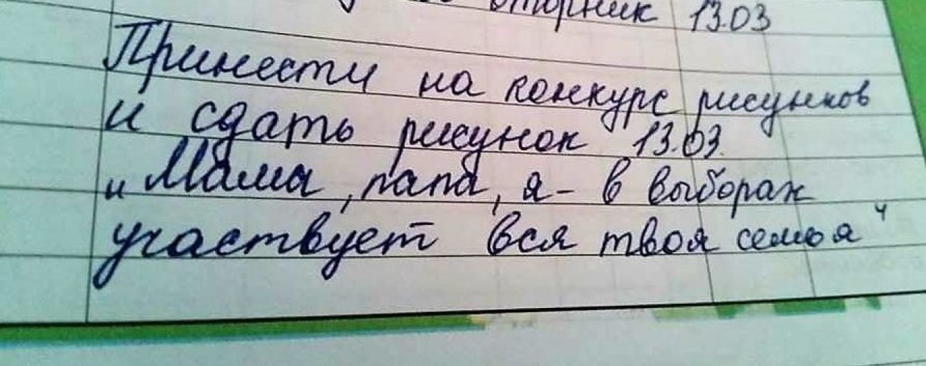 В анексованому Криму дітей примушують малювати плакати до виборів президента РФ і фотографуватися з ними - правозахисники