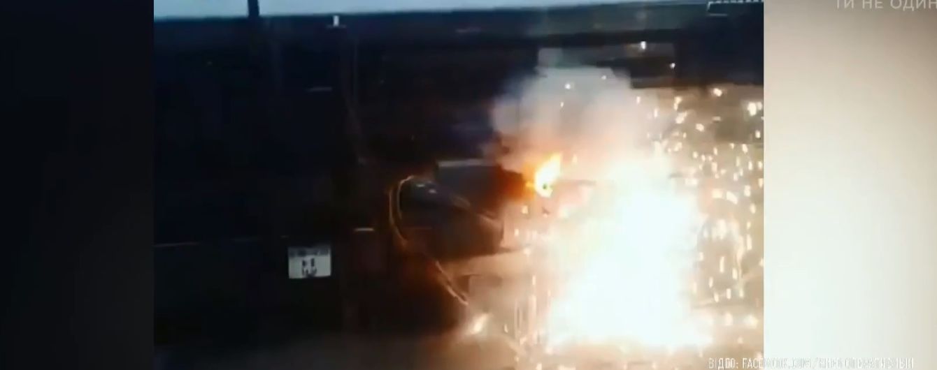 В киевском метро произошел пожар
