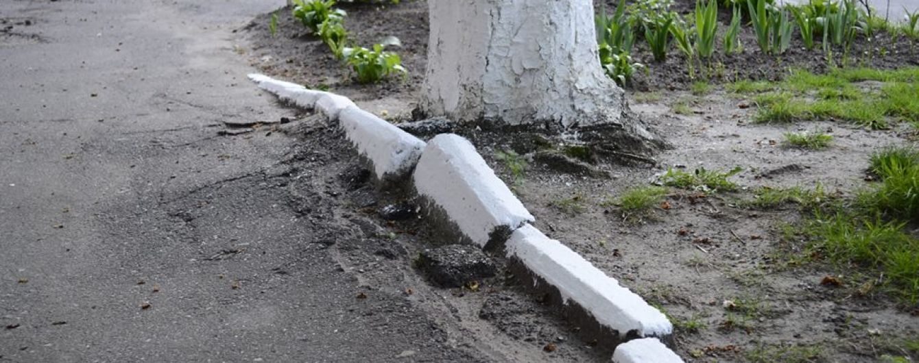В Ивано-Франковске будут штрафовать за сезонную побелку бордюров