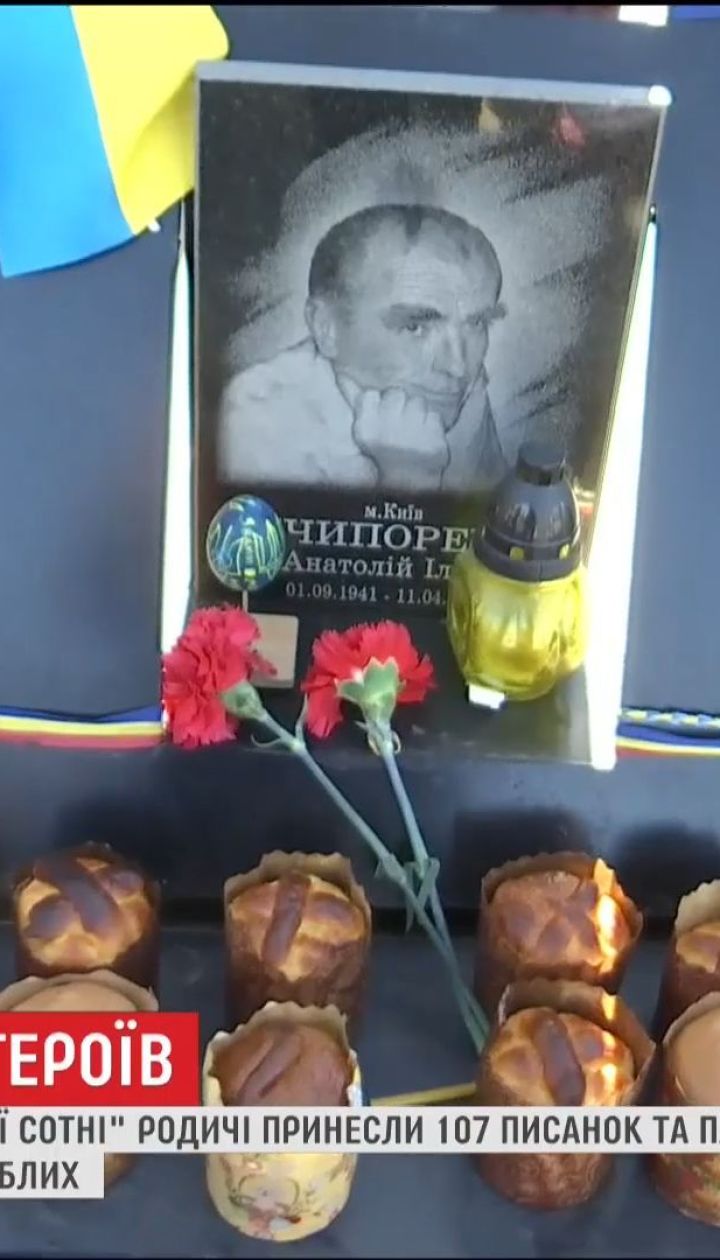 Вшанувати пам'ять: на Алею Героїв Небесної Сотні принесли 107 писанок та пасок