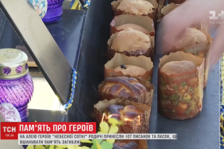 На Алею "Небесної сотні" принесли більше сотні пасок