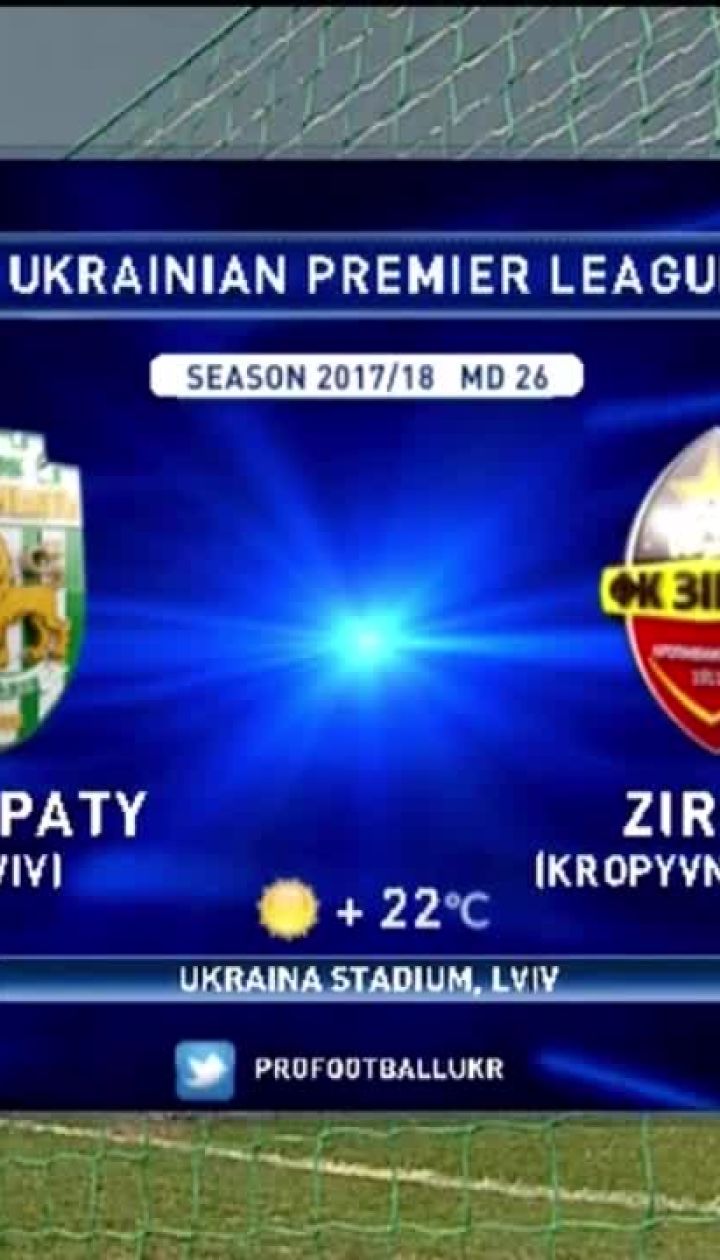 Карпаты - Зирка – 2:1. Обзор матча