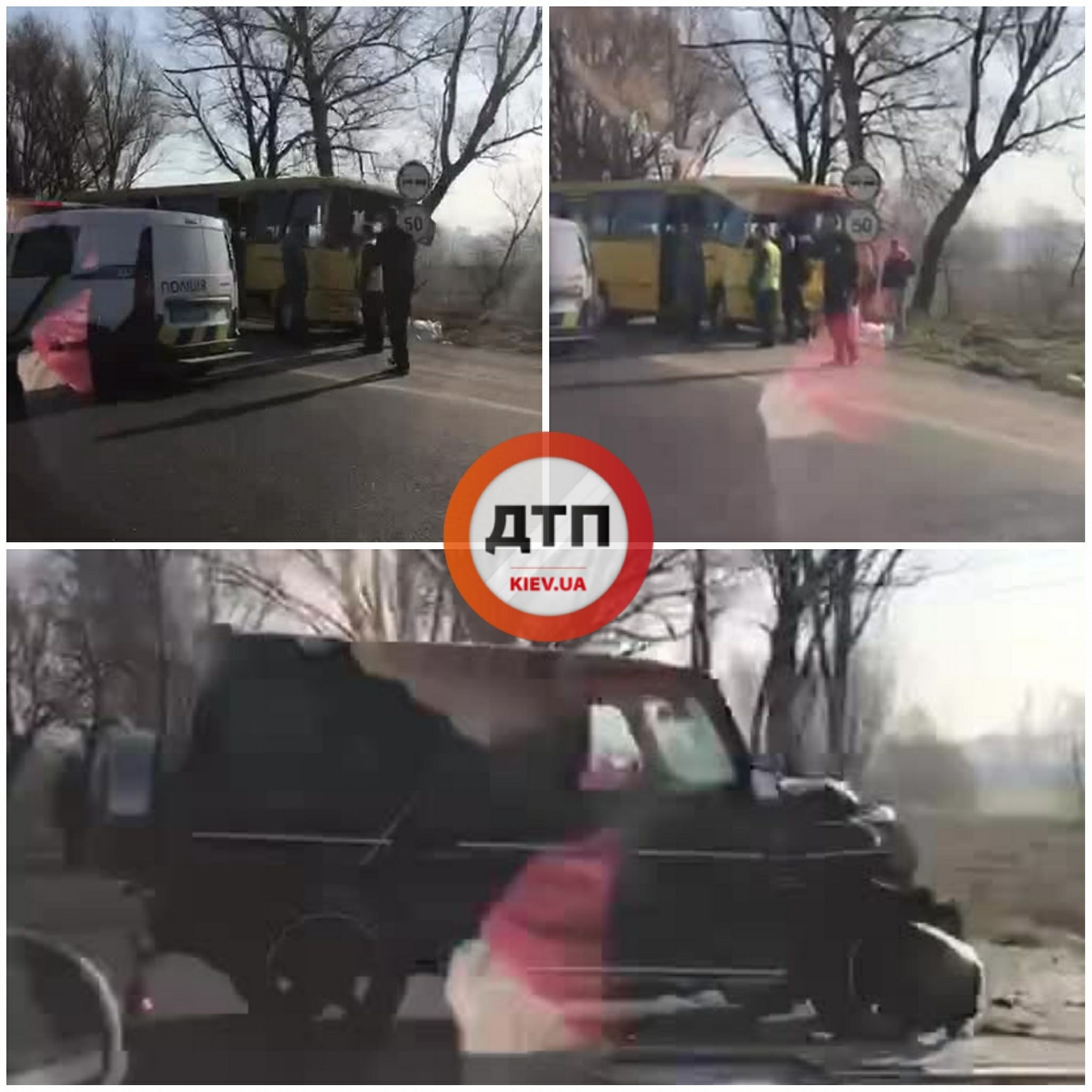 аварія маршрутки і "кубика" на одеській трасі_1