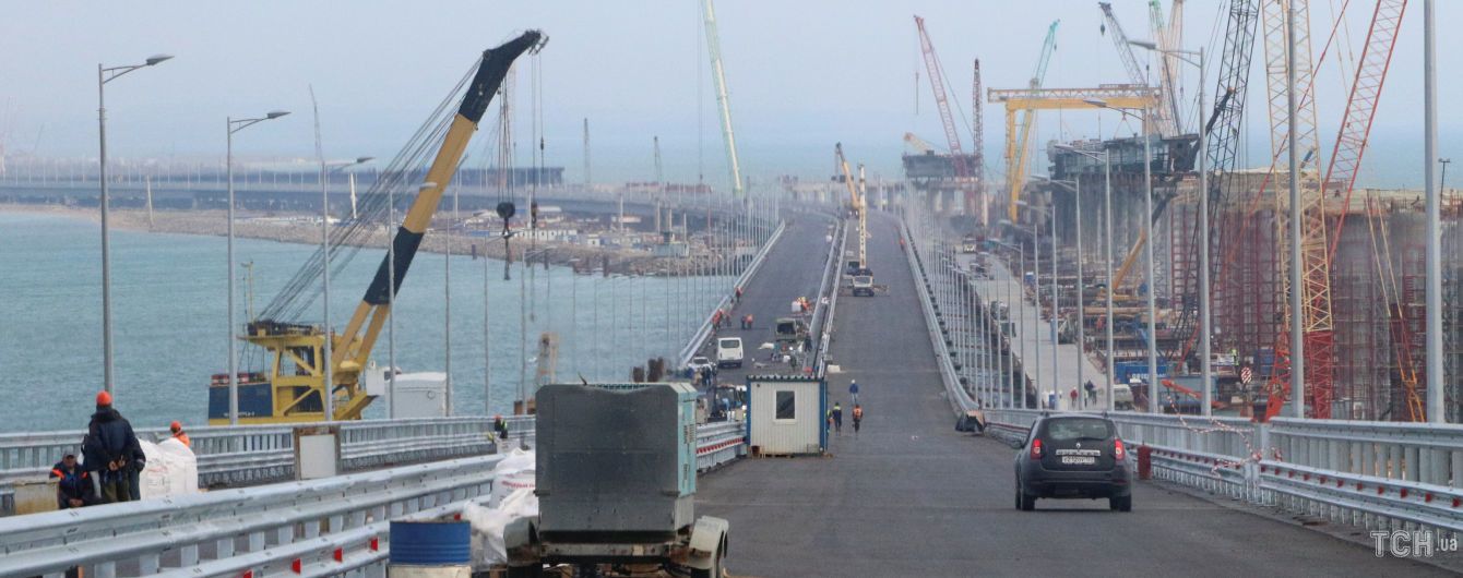В окупованому Криму зафільмували аварію на будівництві Керченського моста