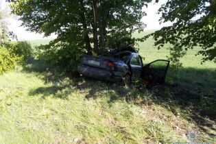 На Черниговщине авто вылетело с дороги и врезалось в дерево, погибли супруги с младенцем