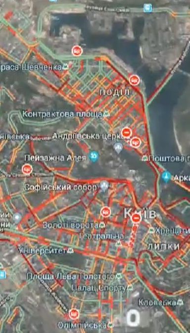 Центр столиці зупинився в заторах на найближчі два тижні