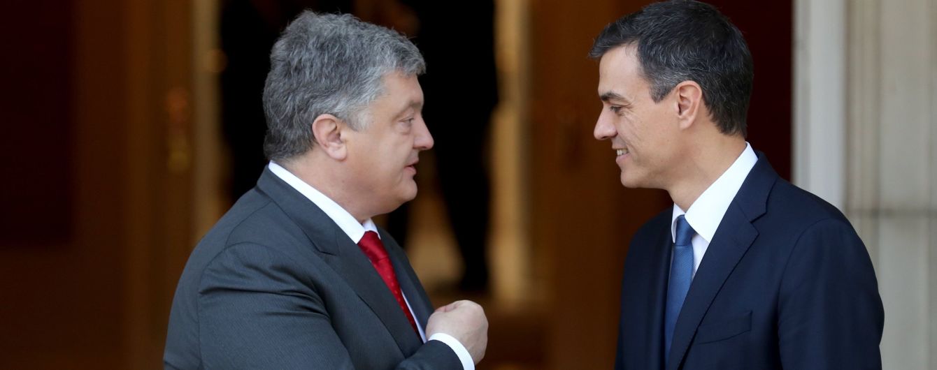 Порошенко провів зустріч з новим прем'єр-міністром Іспанії Педро Санчесом