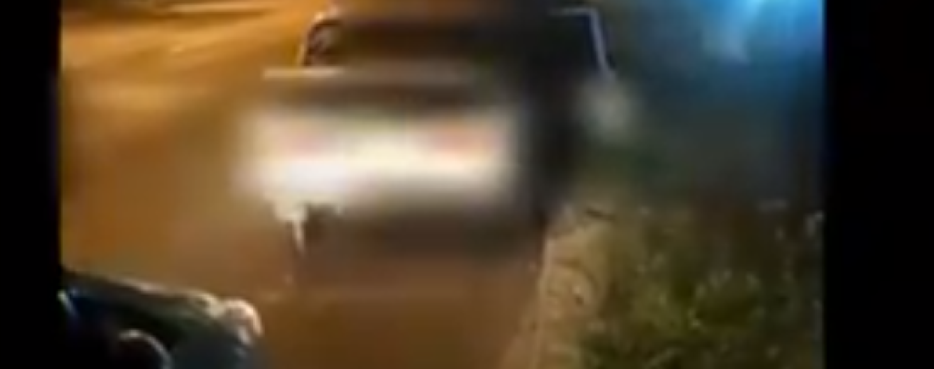 Посеред вулиці п'яний водій сокирою громив свою машину