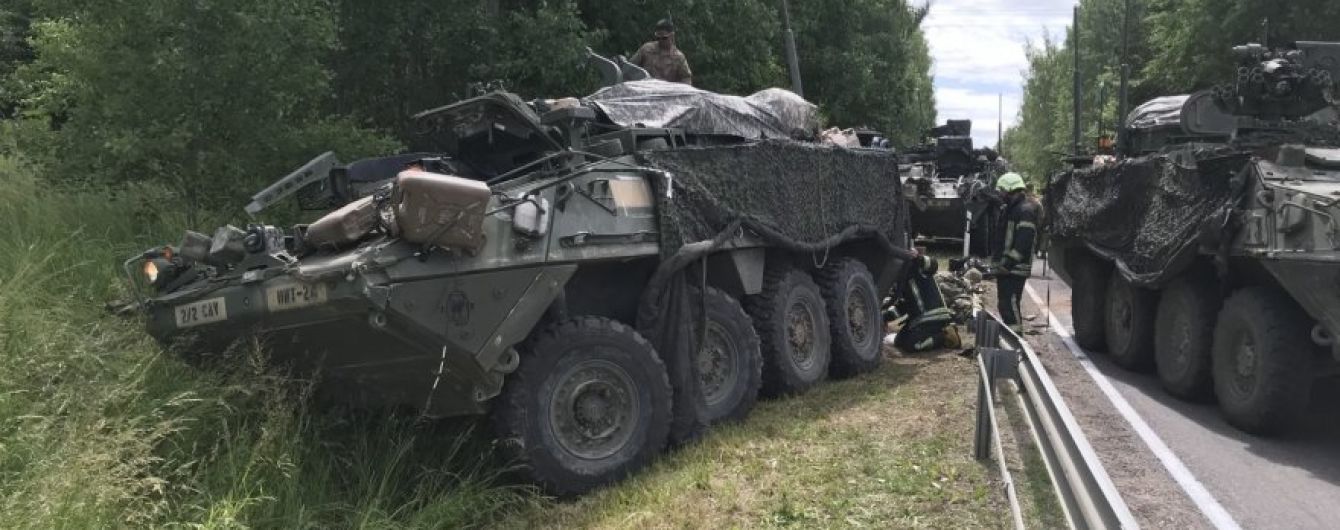 В Литве произошло ДТП с участием четырех БТР, пострадали 13 военных США