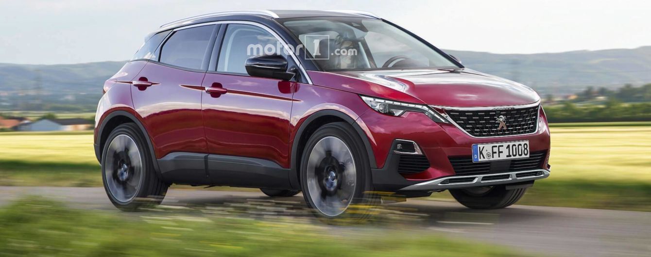 Новичок в сегмент кроссоверов: дизайнеры пофантазировали о Peugeot 1008