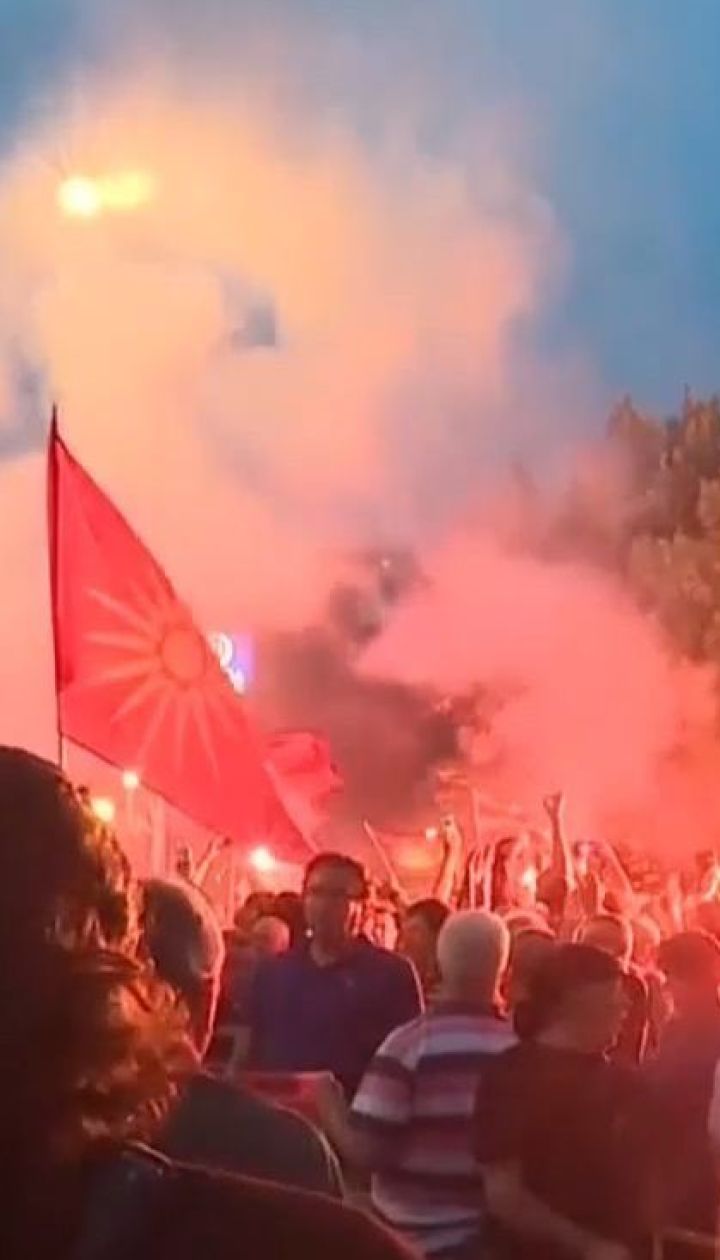 В македонской столице Скопье протестовали из-за переименования страны