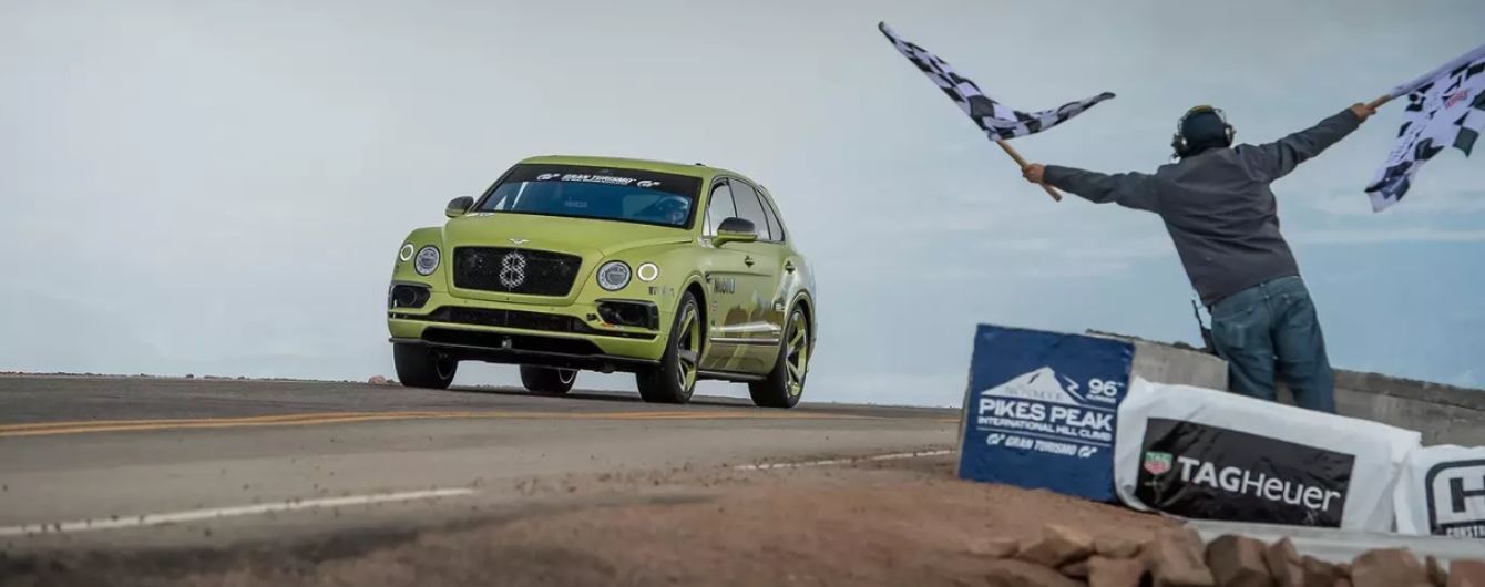 Bentley Bentayga побил мировой рекорд скоростного восхождения на гору Pikes Peak
