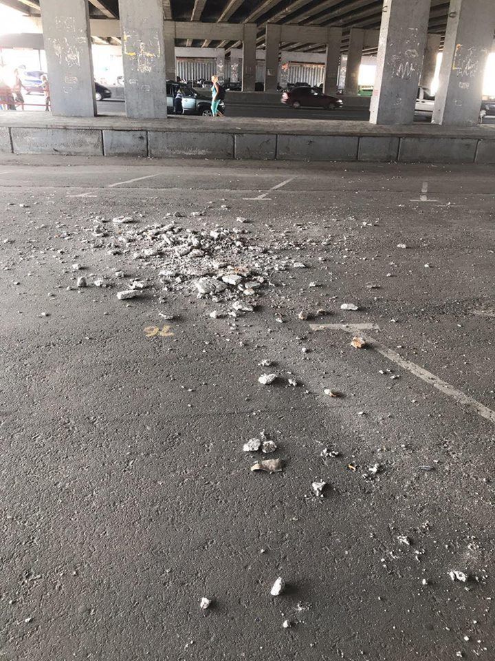 мост осокорки, обвал