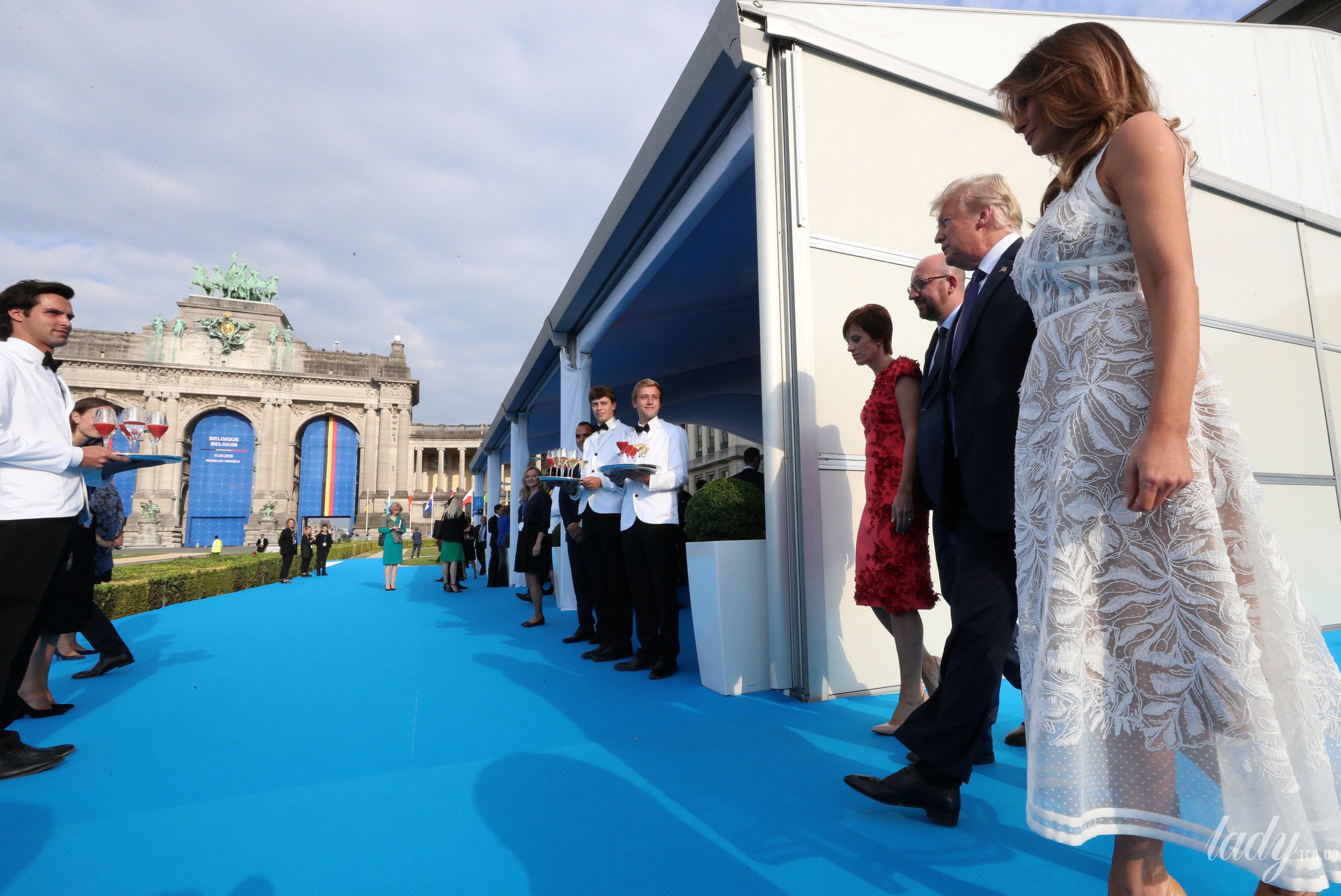 Мелания Трамп на саммите НАТО_7