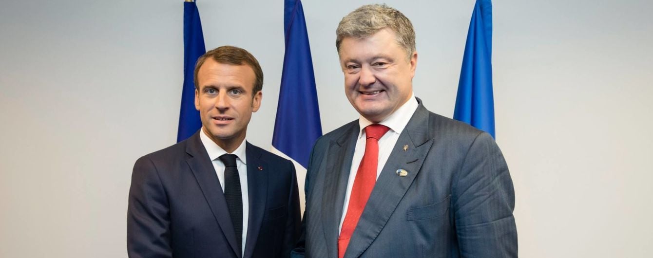 Усиление давления на РФ и украинские политзаключенные: о чем Порошенко говорил с Макроном