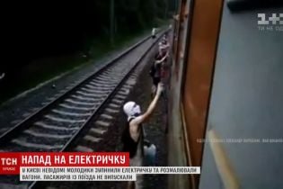 Тормозной рукав: стало известно, как хулиганы остановили электричку в Киеве