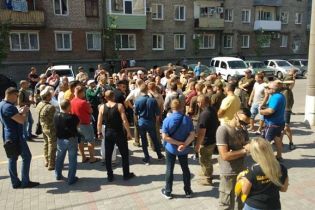 В Бердянске активисты требовали найти убийц ветерана АТО Олешко