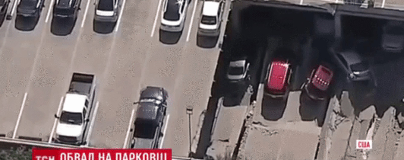 В Далласе обвалилась парковка с десятками автомобилей