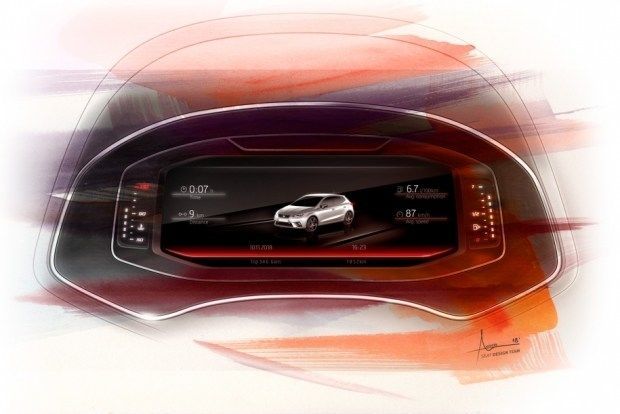 Seat, приборная панель, приладова панель