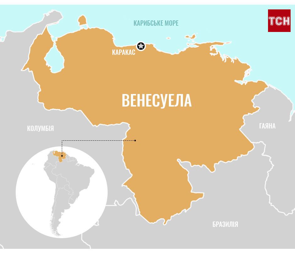 Венесуела, пінбокс