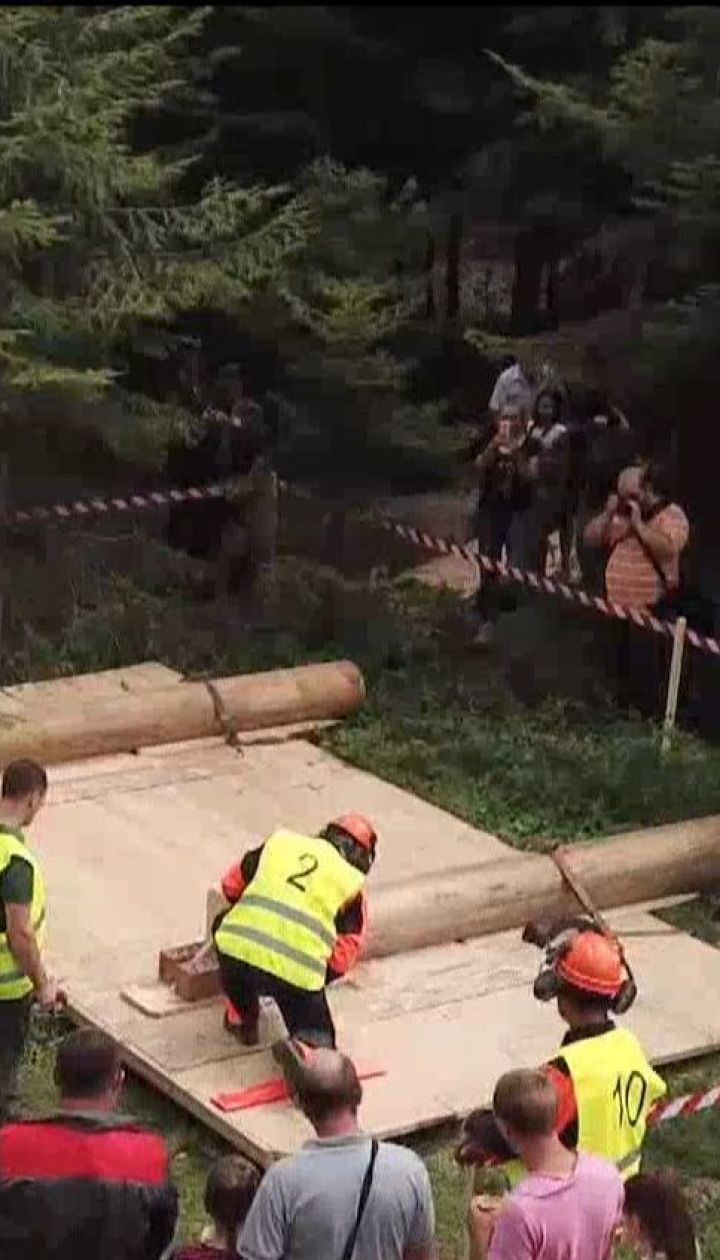Лучшие буковинские лесорубы соревновались на скорость и ловкость