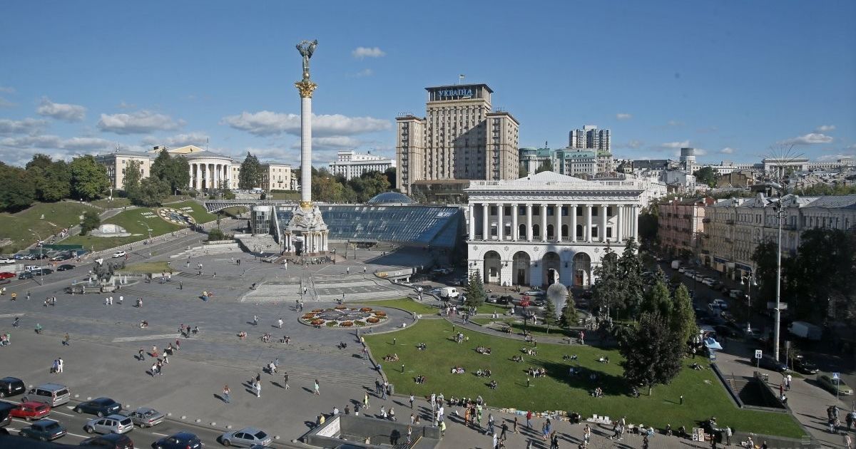 В Киеве на выходные перекрыли Крещатик