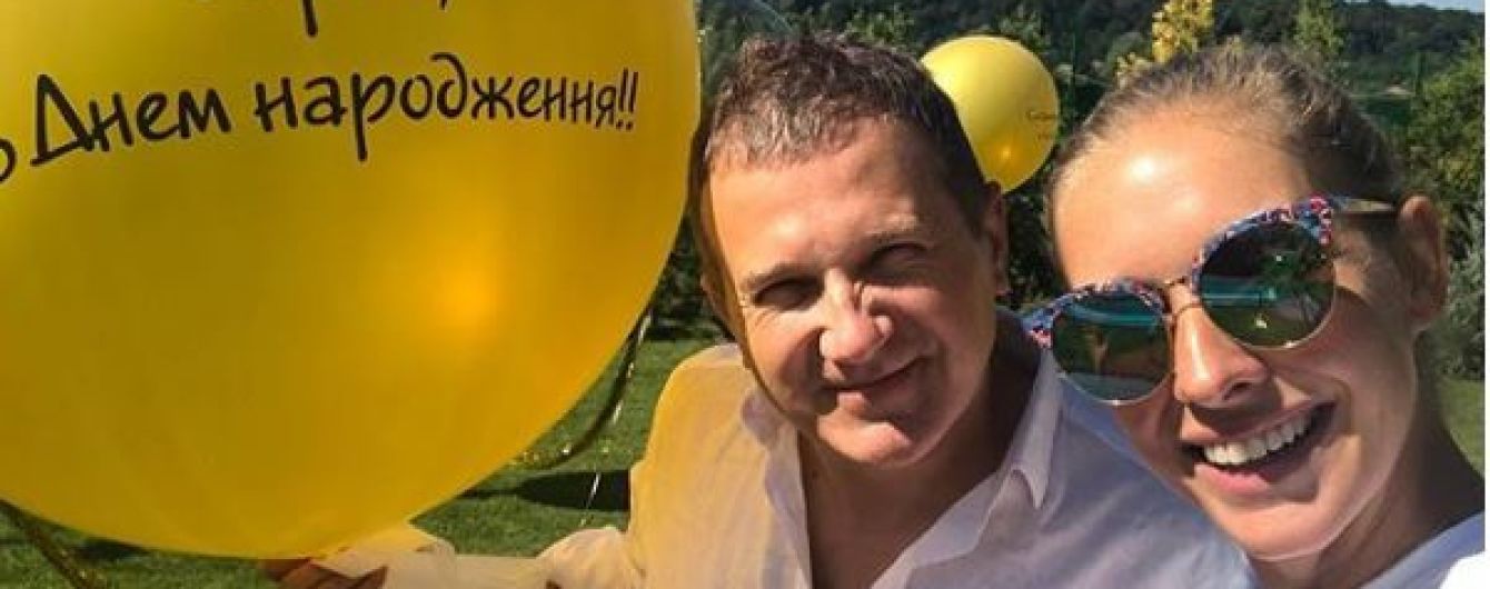 Як Осадча чоловіка Горбунова з днем народження вітала: величезні іменні кульки та приємні слова