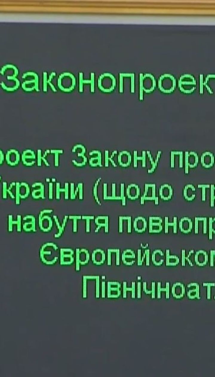 Депутаты передали в суд проект стратегии членства Украины в ЕС и НАТО