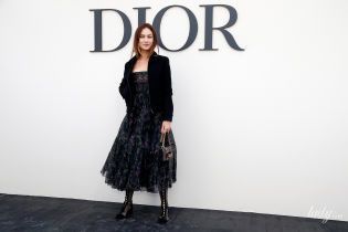 Вся в Dior: Ольга Куриленко на Неделе прет-а-порте в Париже