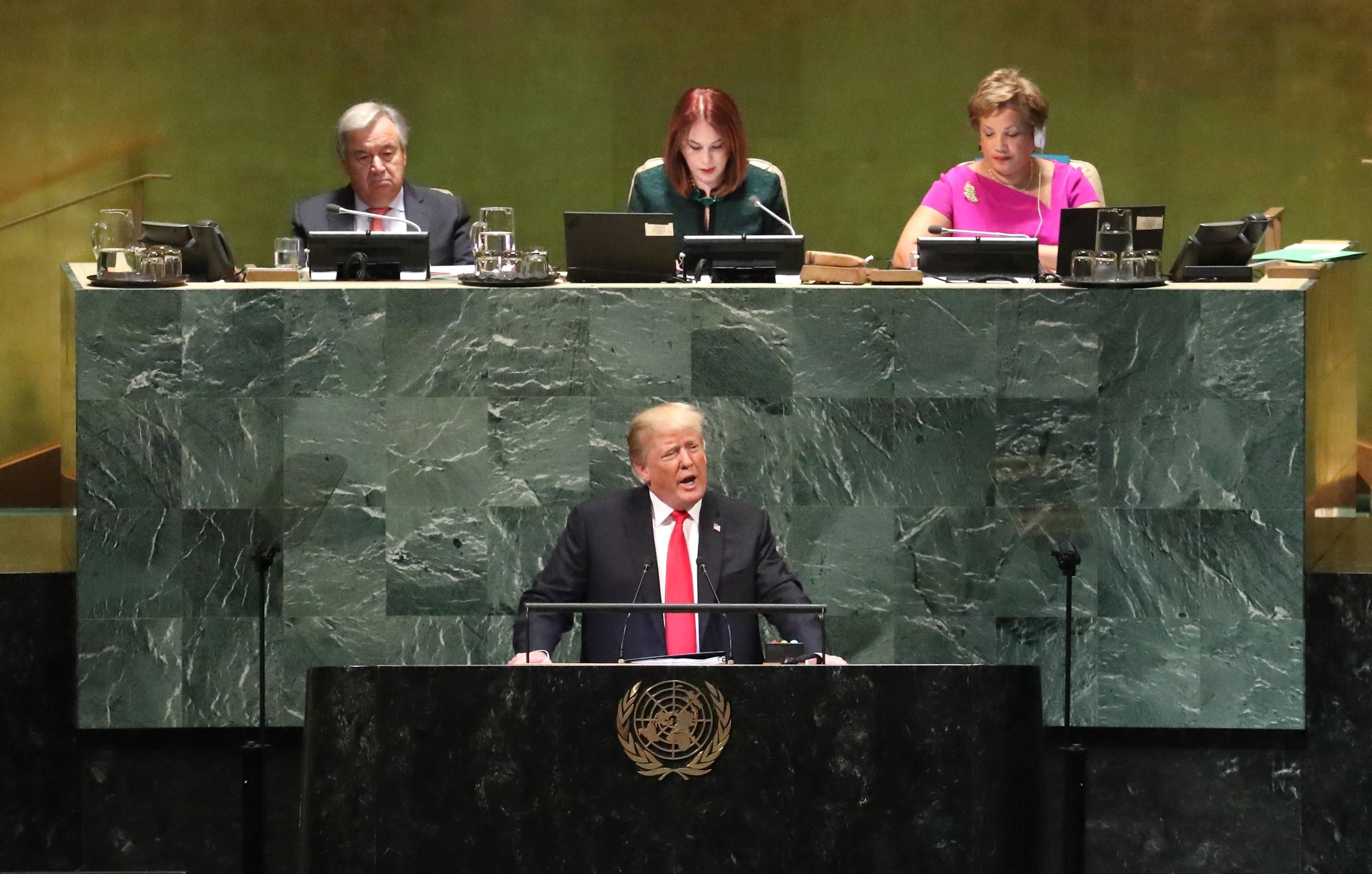 Дональд Трамп, Генасамблея ООН