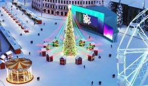 В центре Киева установят две большие елки и обустроят возле них новогодние городки