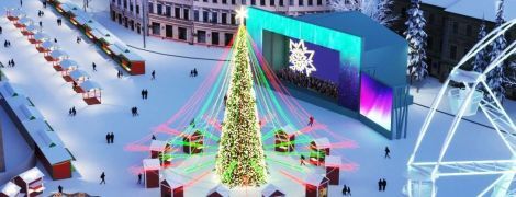 В центре Киева установят две большие елки и обустроят возле них новогодние городки