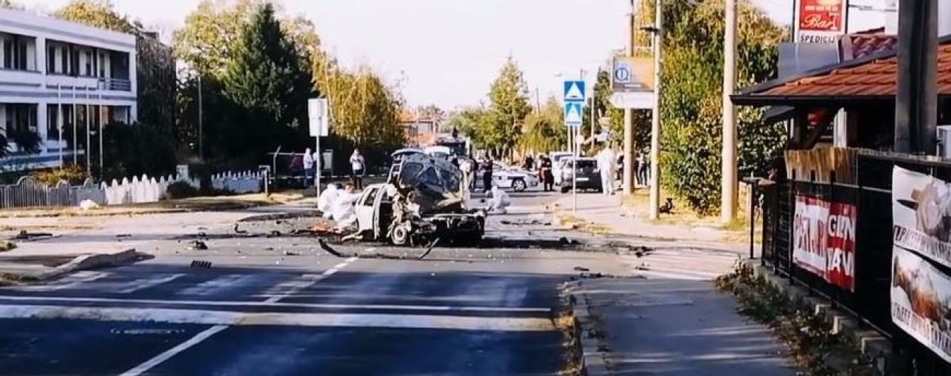 В Белграде посреди дороги взорвалось авто с отцом известной сербской телеведущей