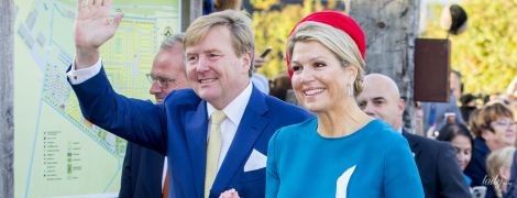 Какая яркая королева: Максима вместе с мужем-королем совершили визит в провинцию Зеландию